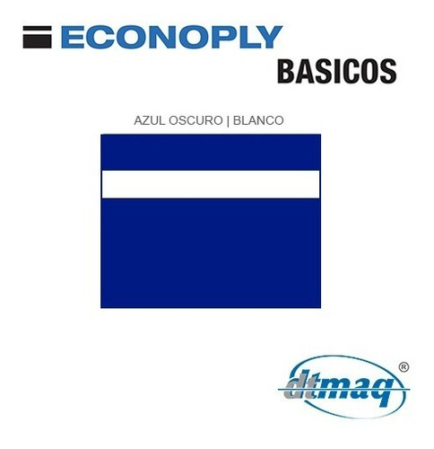 Imagen 1 de 6 de Plástico Bicapa Laserable Econoply Azul / Blanco 60x40cm