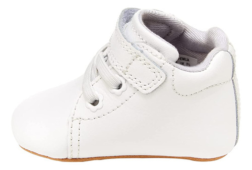 Stride Rite Baby Girls Pw-emilia Zapato De Cuna, Blanco, 4 B