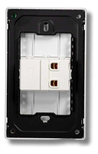 Placa Valo Slim Con 1 Interruptor Sencillo Color Blanco Corriente Nominal 16 A Voltaje Nominal 110v