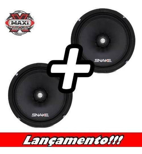 Kit Com 2 Falantes Médio Grave Snake Pro 6 Pol Esv 220 Rms