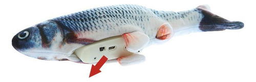 2 Piezas Usb Eléctrico Pez Gato Juguete Meneando Pez Bebé