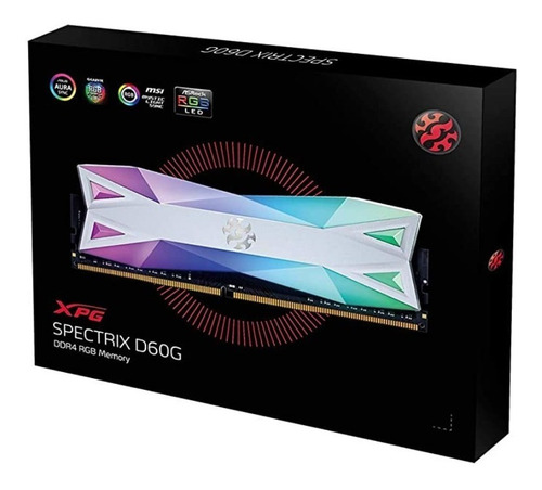Imagen 4 de 5 de Memoria Ram Xpg Rgb 16gb (2x8gb) 3200 Mhz Ddr4 D60g