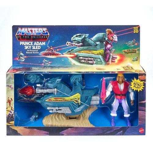 Masters Of The Universe Origins Motu Prince Adam & Sky Sled