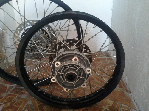Imagem 7 de 10 de Roda Dianteira E Roda Traseira Moto Honda Xre 300 Original