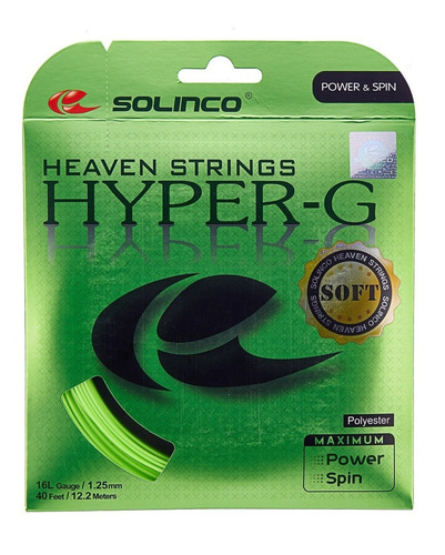Set Individual Cuerda Tenis Solinco Hyper G Soft 1.25 +c