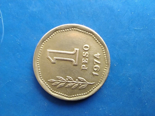 Monedas Antiguas Argentina 1 Peso Año 1974
