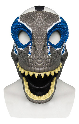 Fwefww Mascarilla De Dinosaurio De Terror, Plegable, De Látex, Para