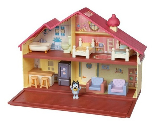 Casa Familiar Bluey 2 Pisos Accesorios + Figura Int 13024