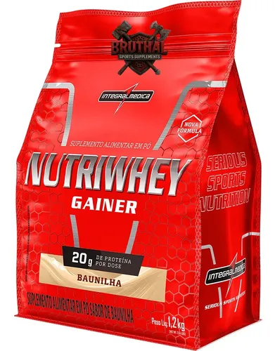 Nutriwhey Gainer Protein Integralmedica 1,2kg Hipercalóric