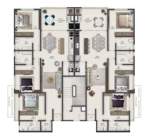 Imagem 8 de 9 de Imperium Residence - 3 Suítes - Pereque Porto Belo - 4002
