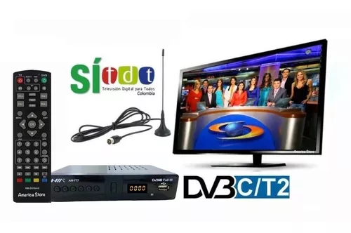 Decodificador Dvb-t2 Receptor Tdt Hdmi + Antena + Control