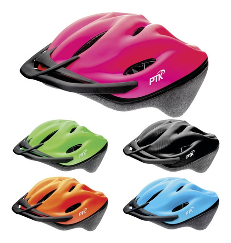 Capacete Para Bike Masculino E Feminino Ajustavel Adulto Cor Rosa Tamanho Tamanho Único Ajustável do P até GG (56 - 62cm)