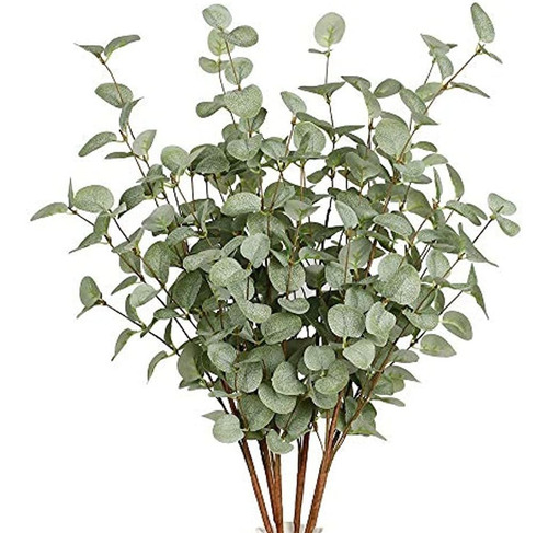 6 Piezas De Tallos De Vegetación Artificial Spray De Hojas D
