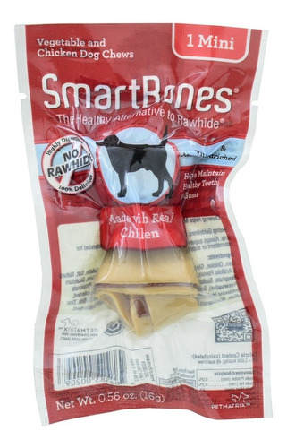 Petisco Para Cães Smartbones Mini Sabor Frango 1 Unidade 16g