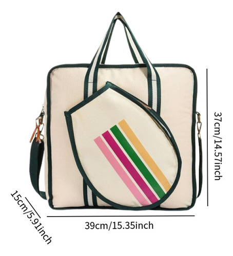 Pickleball Bag Zipper Closure Gym Bag Professional Style A