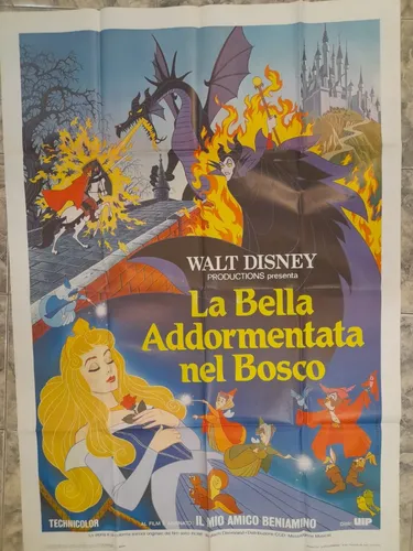 Afiche Ori. La Bella Durmiente Del Bosque-disney-italia (Usado)