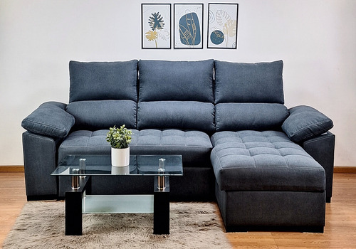 Mesa Ratona Moderna Vidrio Madera Paraiso Natural O Negro