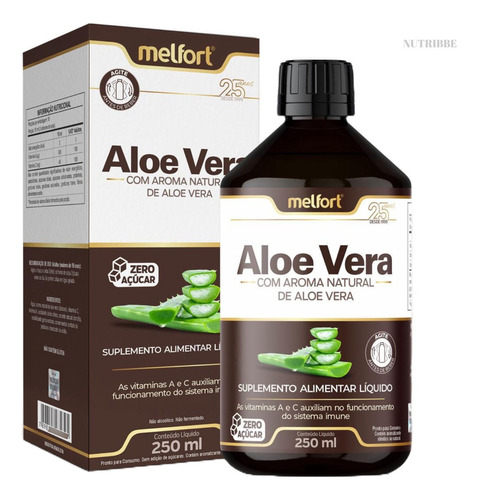 3 X Aloe Vera De 250ml Cada Com Vit A C Zero Açúcar