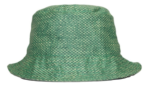 Bucket Hat Doble Vista Verde Estampado / Verde.