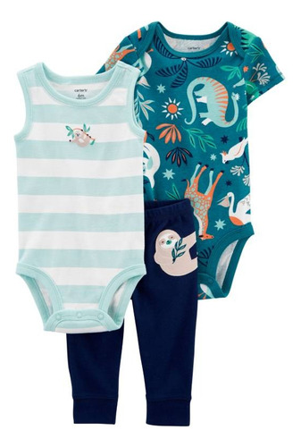 Bodys Carters Set X 3 Personajes Pequeños De Perezoso