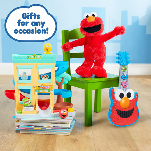 Peluche Interactivo Sesame Street Elmo Slide Para Cantar Y