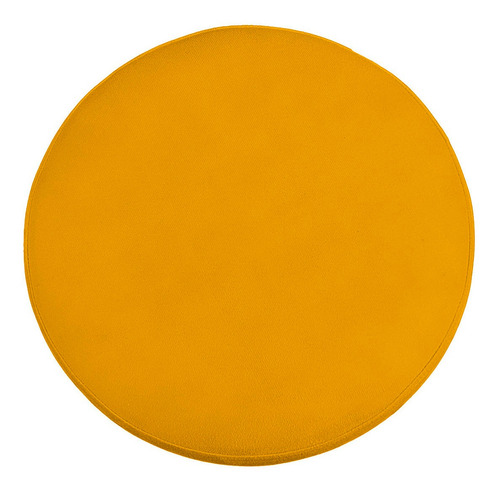 Puff Cilindro Live Para Sala E Quarto Suede - Jylcrom Cor Amarelo