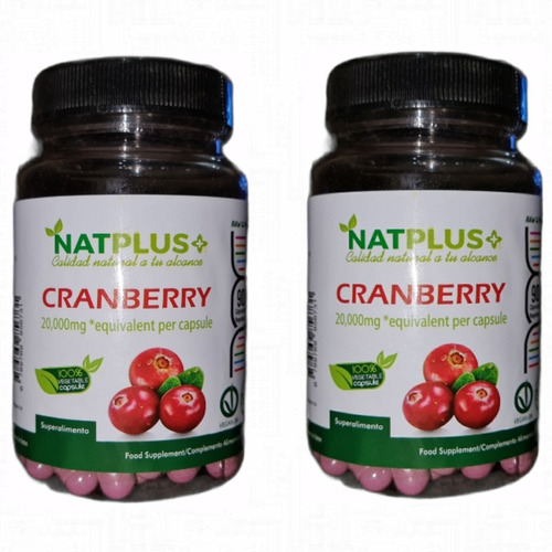 Cranberry 2 Frascos 90 Capsulas C/u 