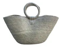 Comprar 5 Bolsas Canasta Artesanales De Palma Natural Tamaño M 
