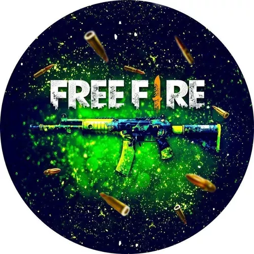 Adesivo decorativo free fire nome pequeno