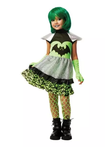 Fantasia Vampira Prata Vestido Infantil com Capa - Halloween