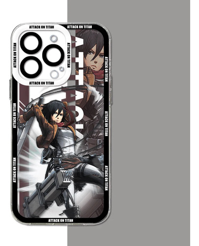 Funda De Teléfono Anime Attack On Titan Para iPhone 15, 14,