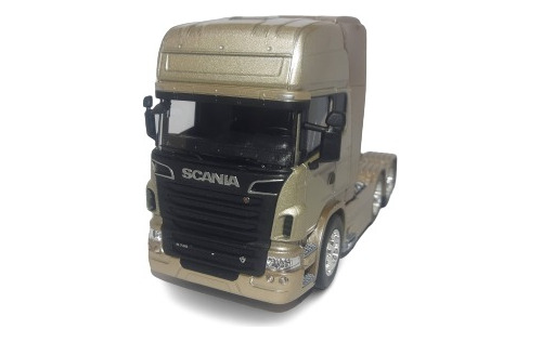 Miniatura Caminhão Scania R730 1/32 Champagne