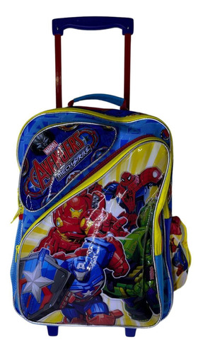 Mochila Bolsa Escolar De Rodinha Vingadores