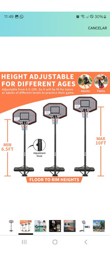 Tablero De Basketball Portatil (Usado)