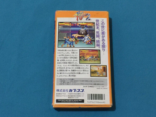 Final Fight 2 Original Super Nintendo Famicom (Usado)