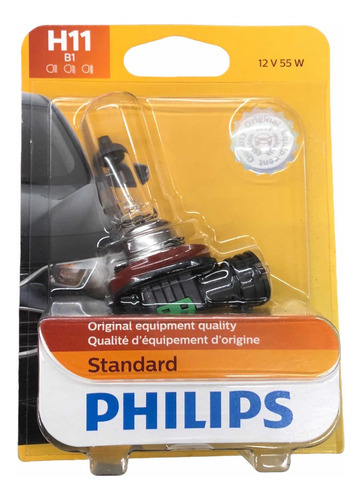 ( 1 ) Foco Halógeno Oem Philips Standard Bulbo 12v H11 55w