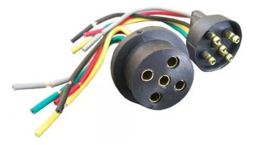 Ficha Aérea 5 Vías Conector Trailer   