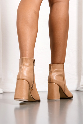 Botas Mujer Botinetas Taco Alto Eco Cuero Punta Fina Gretel