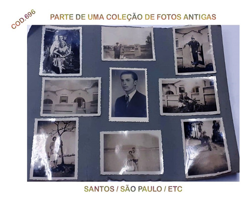 Parte De Uma Coleção (18) De Fotos Antigas-santos-sp-cod.696