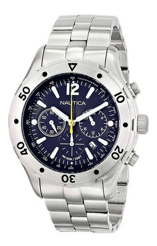 Reloj Nautica Hombre Crono Sumergible Fecha  A23609g