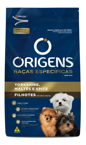 Ração Origens Premium Especial Raças Específicas Cães Filhotes Yorkshire, Maltês E Spitz 1kg