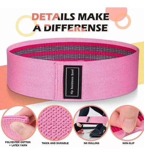 Ligas De Resistencia Yoga Kit 3 Pcs Bandas De Ejercicio Pull