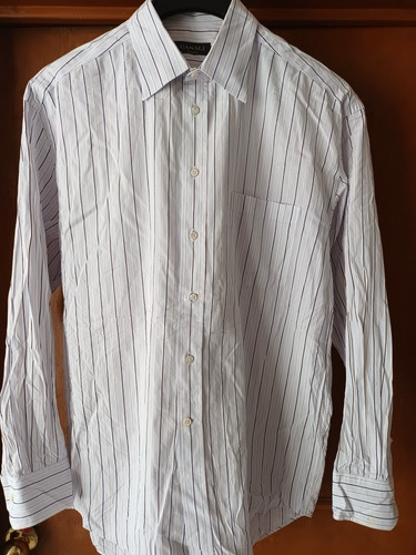 Camisa Canali 16 1/2 Algodón Made In Italy 