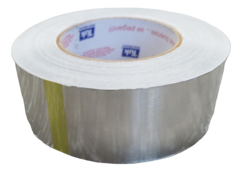 Rollo De Cinta De Aluminio Termica 50mm X 55m Tuk Modelo 455 Color Plateado