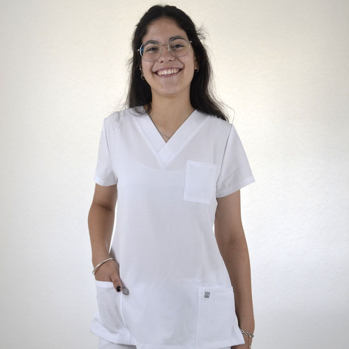 Casaca Medico Elastizada Entallada Spandex - Camisetasuy