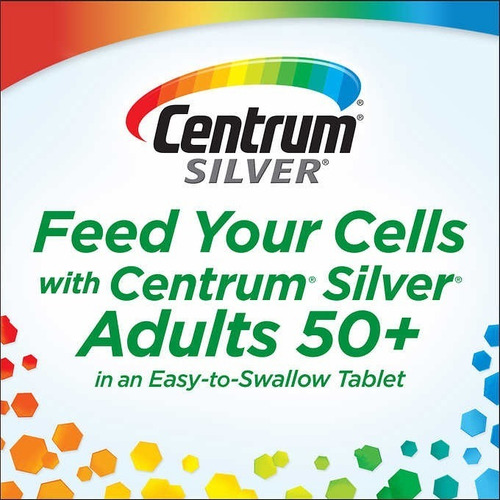 Imagen 3 de 3 de Centrum Silver Multivitaminico Adultos 50+ De 325 Tabletas