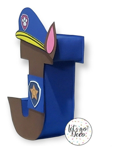 Letras 3d Patrulla Canina Paw Patrol