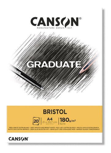 Canson Pad Bristol A4 21x29,7 180g/m2