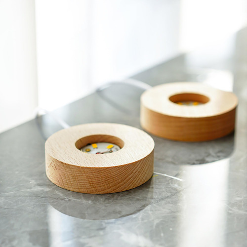 Expositor Led De Madera Zeershee Para Arte En Cristal 3d