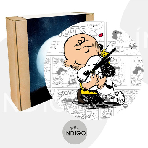 Reloj Vidrio Templado Snoopy+empaque Personalizado Artesanal